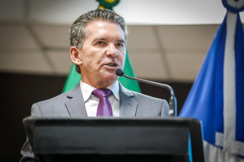 Governador Mauro Mendes dá posse aos 5 novos secretários de Estado - Foto por: Michel Alvim - SECOM / MT
